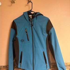 Harley-Davidson Blue and Black Women's Jacket